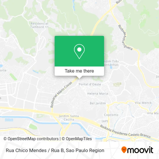 Rua Chico Mendes / Rua B map