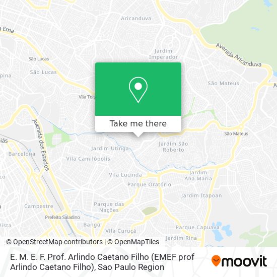 E. M. E. F. Prof. Arlindo Caetano Filho (EMEF prof Arlindo Caetano Filho) map