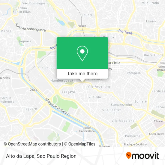 Alto da Lapa map