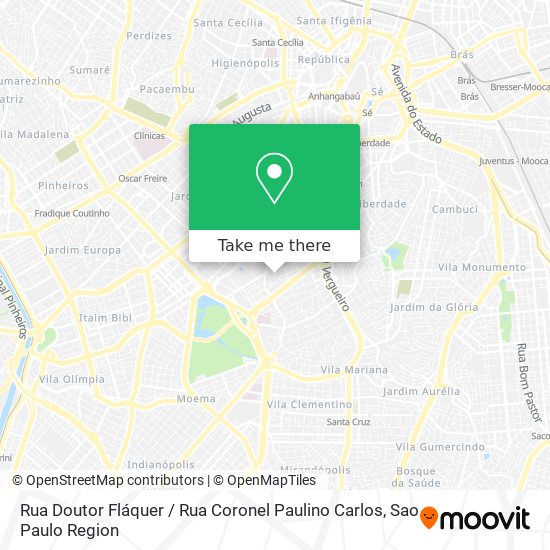 Rua Doutor Fláquer / Rua Coronel Paulino Carlos map