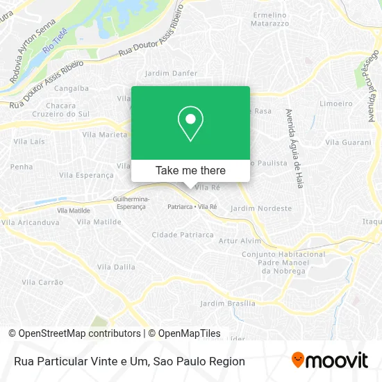 Rua Particular Vinte e Um map