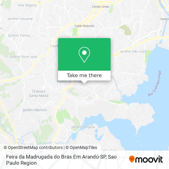 Feira da Madrugada do Brás Em Arandú-SP map