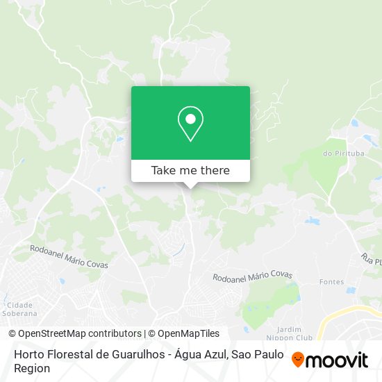 Mapa Horto Florestal de Guarulhos - Água Azul