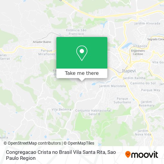 Congregacao Crista no Brasil Vila Santa Rita map