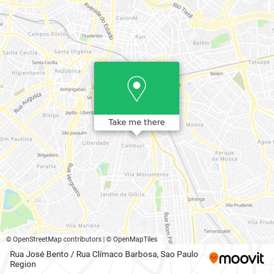 Rua José Bento / Rua Clímaco Barbosa map