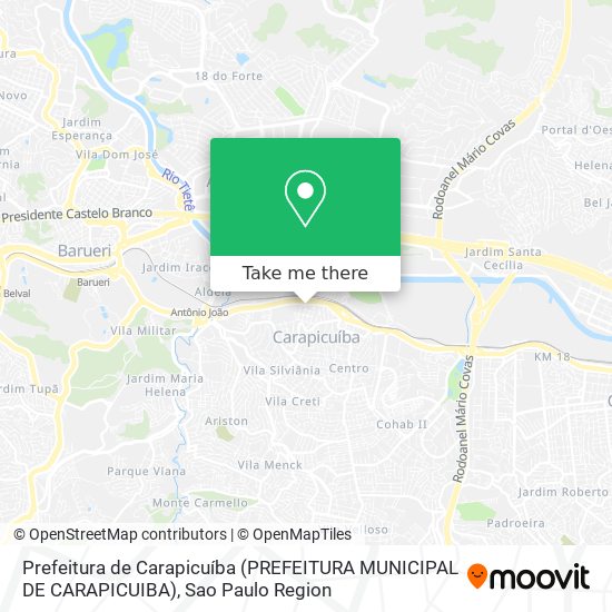 Prefeitura de Carapicuíba (PREFEITURA MUNICIPAL DE CARAPICUIBA) map
