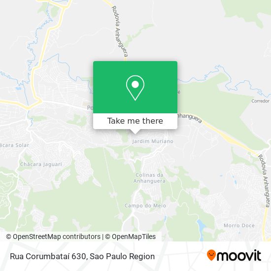 Rua Corumbataí 630 map