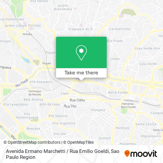 Mapa Avenida Ermano Marchetti / Rua Emílio Goeldi