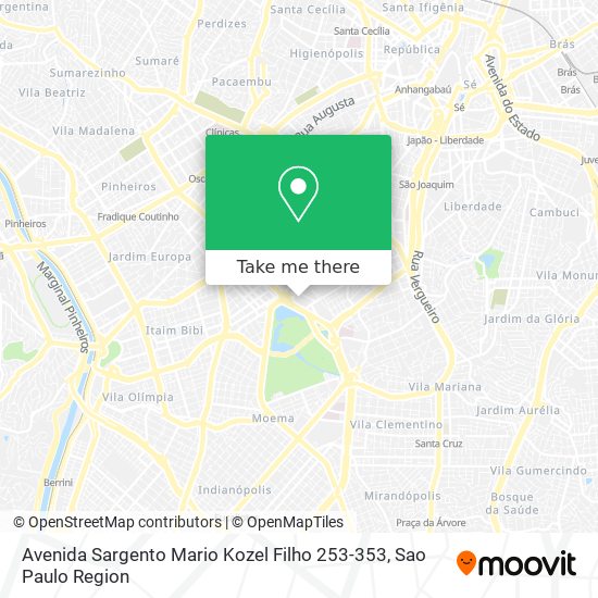 Mapa Avenida Sargento Mario Kozel Filho 253-353