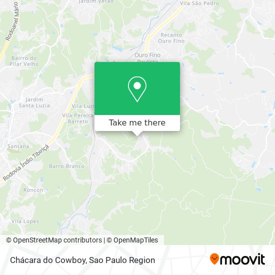 Chácara do Cowboy map