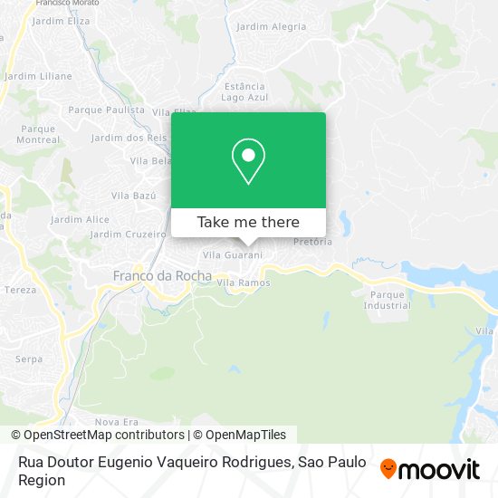 Mapa Rua Doutor Eugenio Vaqueiro Rodrigues