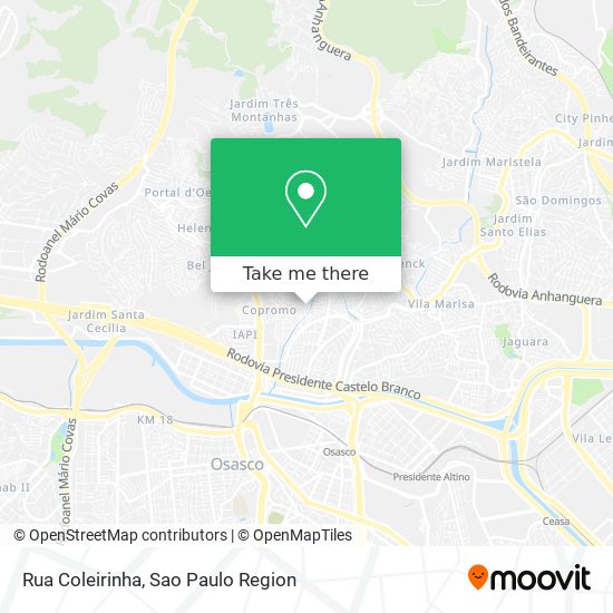 Rua Coleirinha map