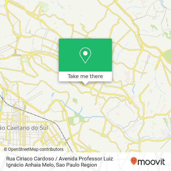 Mapa Rua Ciríaco Cardoso / Avenida Professor Luiz Ignácio Anhaia Melo
