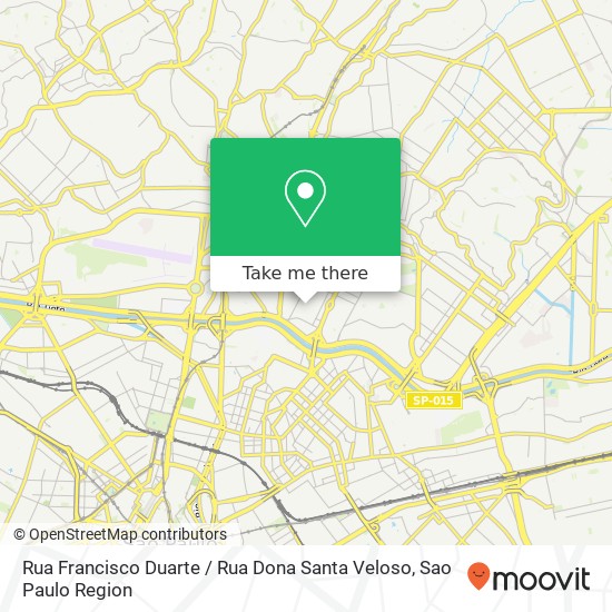 Mapa Rua Francisco Duarte / Rua Dona Santa Veloso