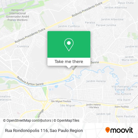 Rua Rondonópolis 116 map