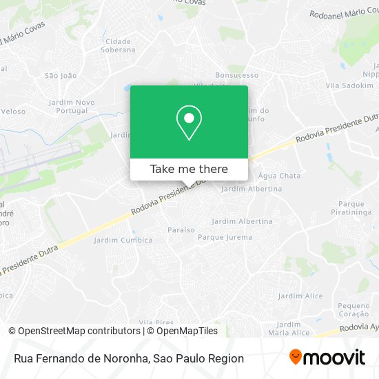 Rua Fernando de Noronha map