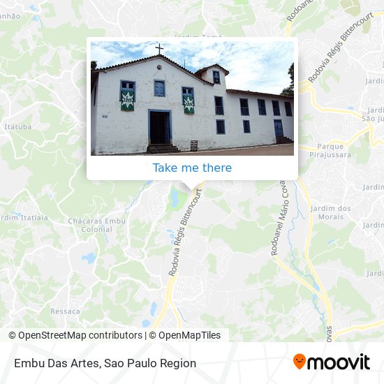 Embu Das Artes map