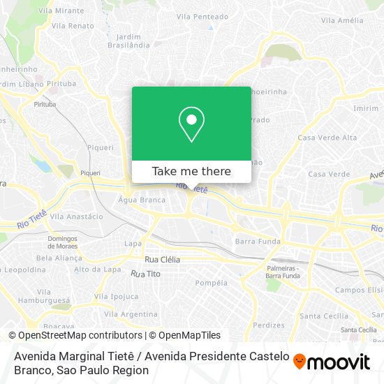 Avenida Marginal Tietê / Avenida Presidente Castelo Branco map