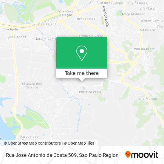 Rua Jose Antonio da Costa 509 map
