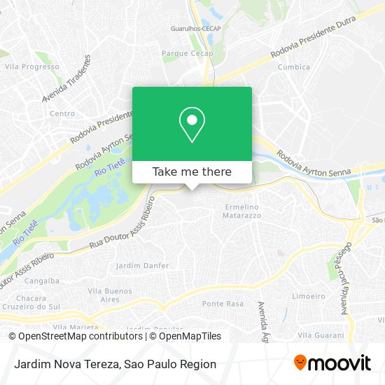 Mapa Jardim Nova Tereza