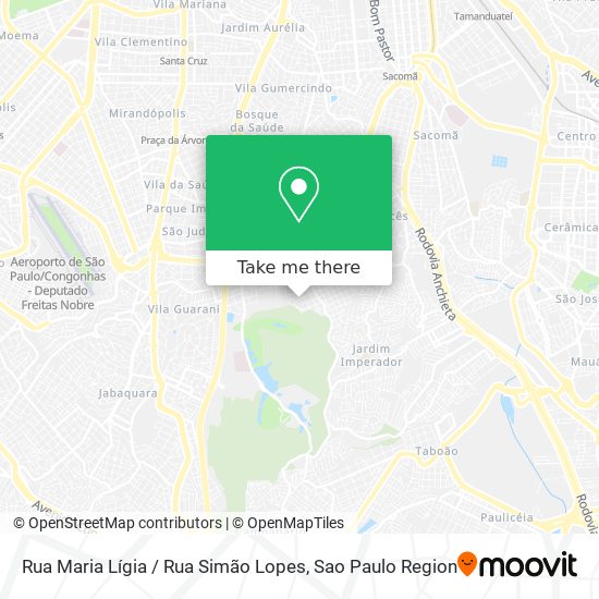 Mapa Rua Maria Lígia / Rua Simão Lopes