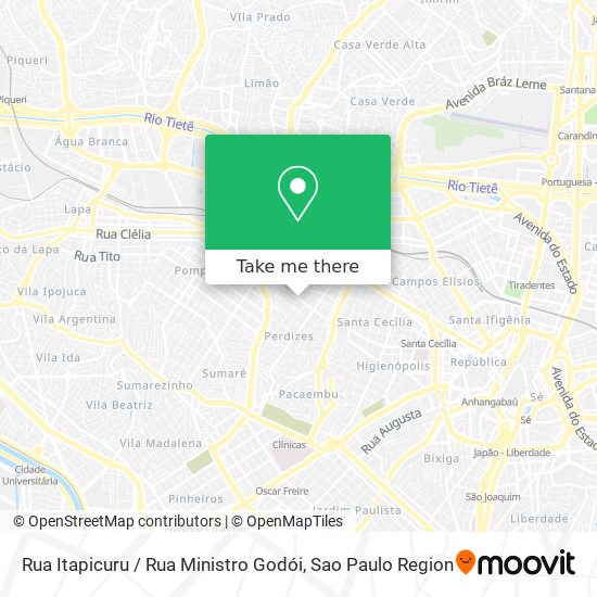 Rua Itapicuru / Rua Ministro Godói map