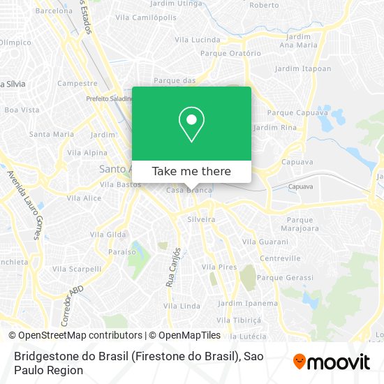 Mapa Bridgestone do Brasil (Firestone do Brasil)