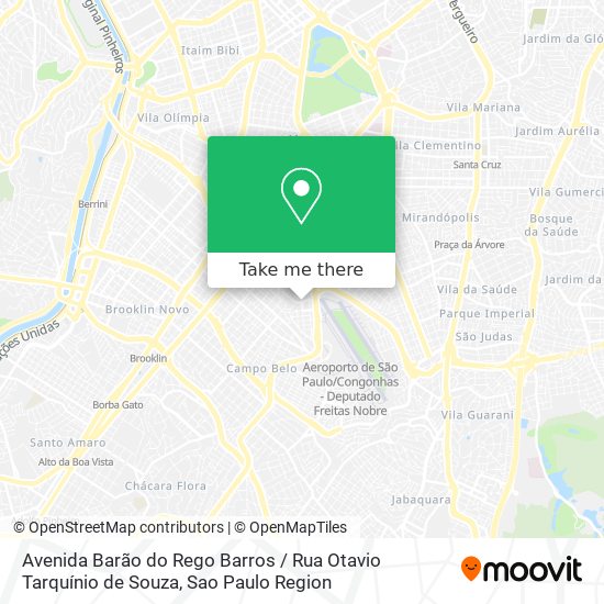 Avenida Barão do Rego Barros / Rua Otavio Tarquínio de Souza map