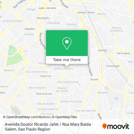Avenida Doutor Ricardo Jafet / Rua Mary Baida Salem map