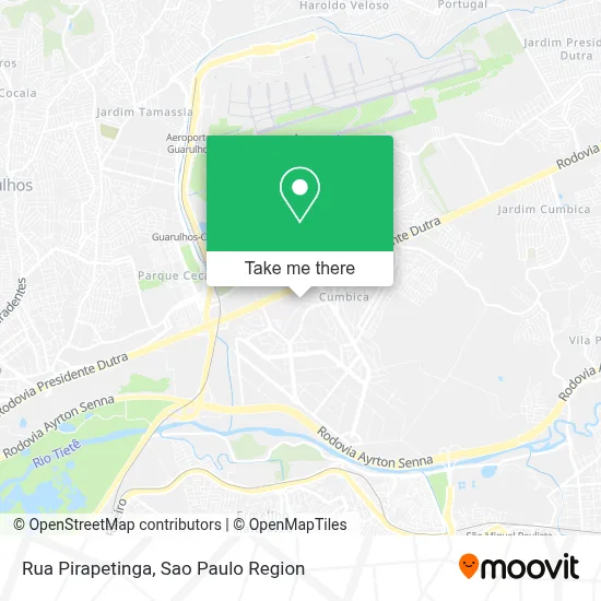 Rua Pirapetinga map