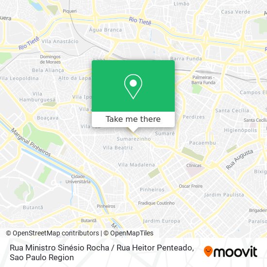 Rua Ministro Sinésio Rocha / Rua Heitor Penteado map