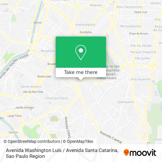 Mapa Avenida Washington Luís / Avenida Santa Catarina