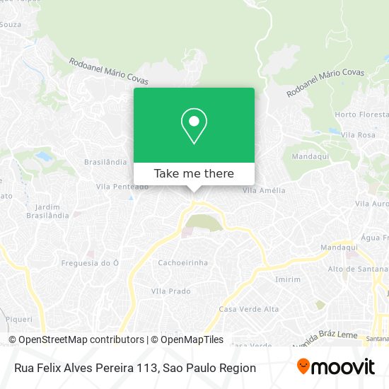 Mapa Rua Felix Alves Pereira 113