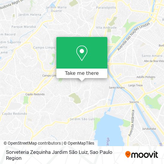 Sorveteria Zequinha Jardim São Luiz map