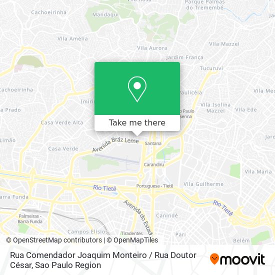 Mapa Rua Comendador Joaquim Monteiro / Rua Doutor César