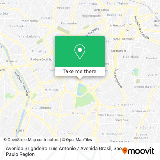 Avenida Brigadeiro Luís Antônio / Avenida Brasil map