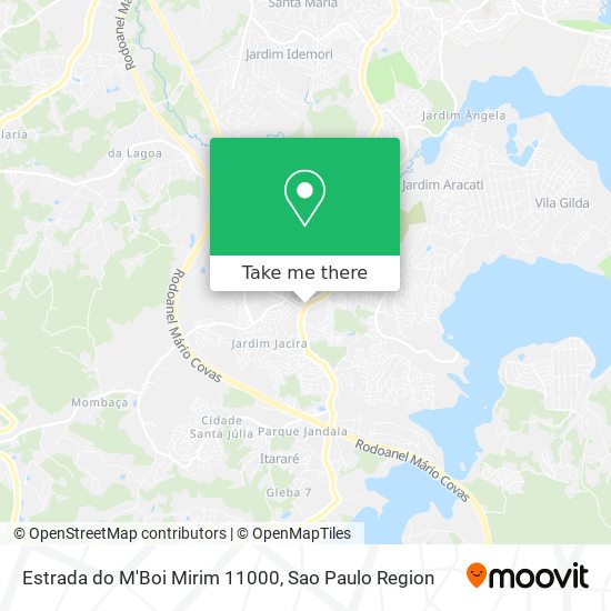 Mapa Estrada do M'Boi Mirim 11000
