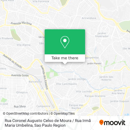 Rua Coronel Augusto Celso de Moura / Rua Irmã Maria Umbelina map