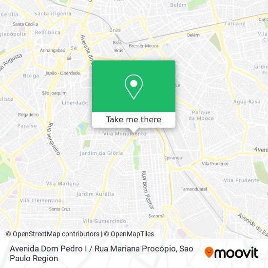 Avenida Dom Pedro I / Rua Mariana Procópio map