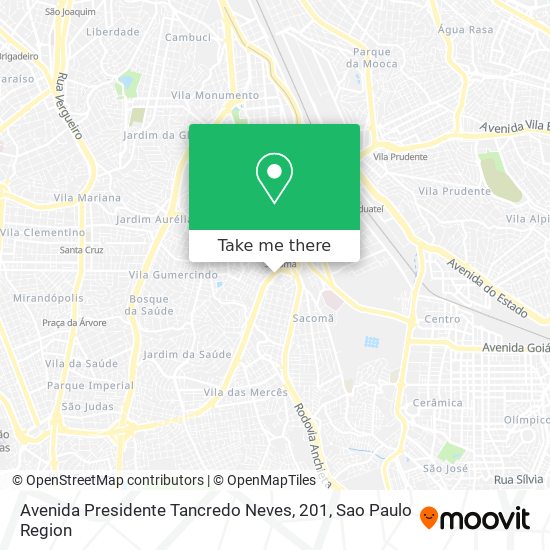 Mapa Avenida Presidente Tancredo Neves, 201
