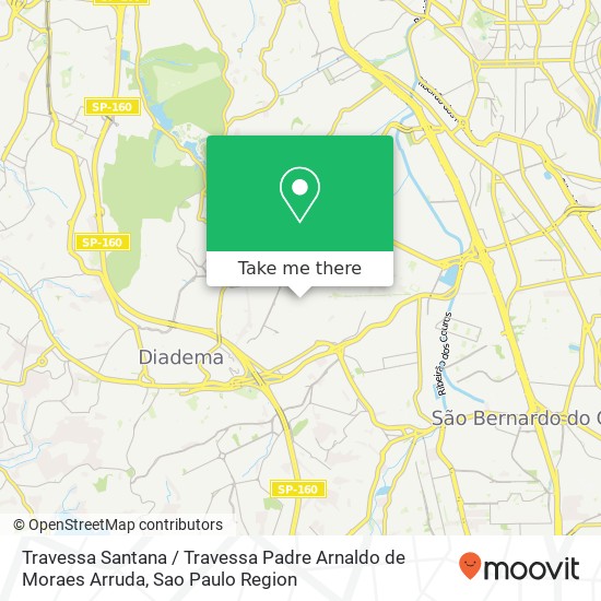 Travessa Santana / Travessa Padre Arnaldo de Moraes Arruda map