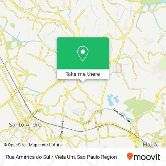 Rua América do Sul / Viela Um map