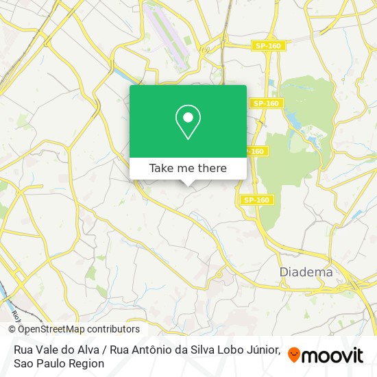 Mapa Rua Vale do Alva / Rua Antônio da Silva Lobo Júnior