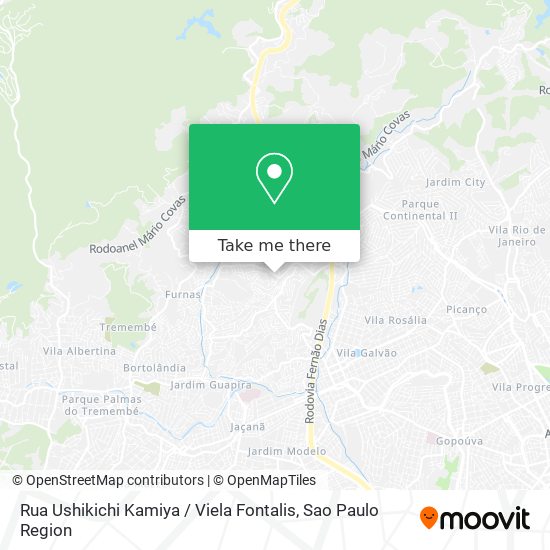 Rua Ushikichi Kamiya / Viela Fontalis map