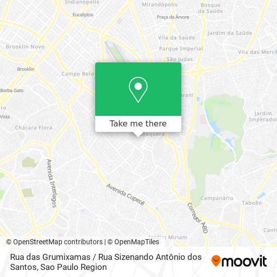 Mapa Rua das Grumixamas / Rua Sizenando Antônio dos Santos