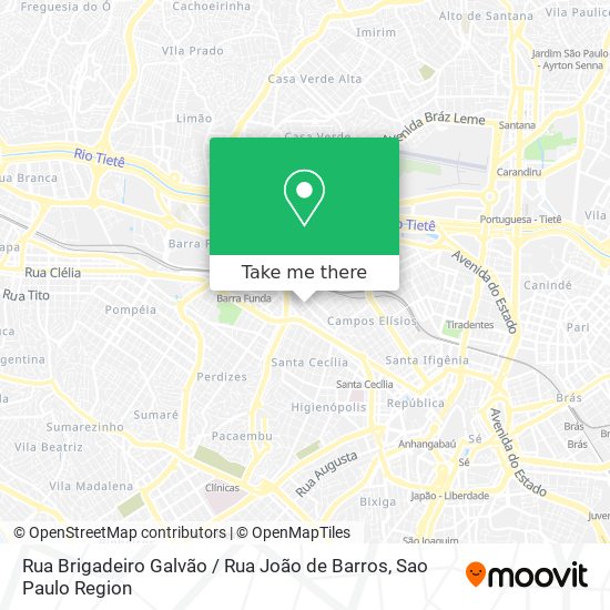 Rua Brigadeiro Galvão / Rua João de Barros map