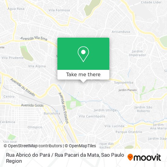 Mapa Rua Abricó do Pará / Rua Pacari da Mata