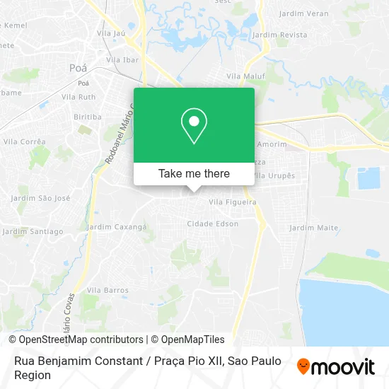 Rua Benjamim Constant / Praça Pio XII map