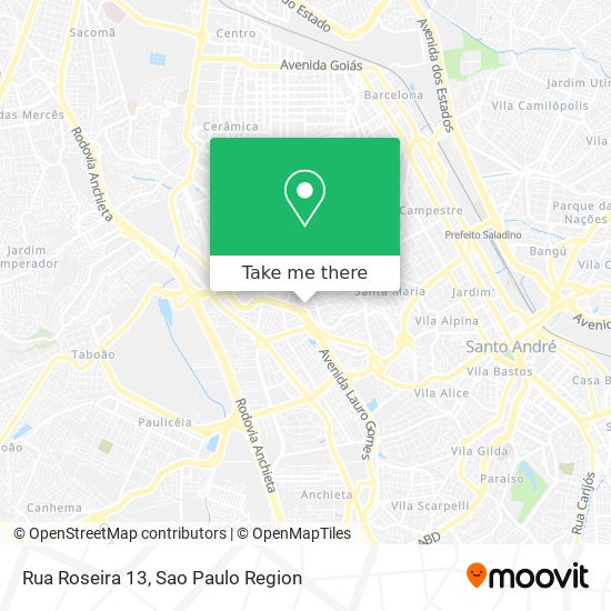 Rua Roseira 13 map