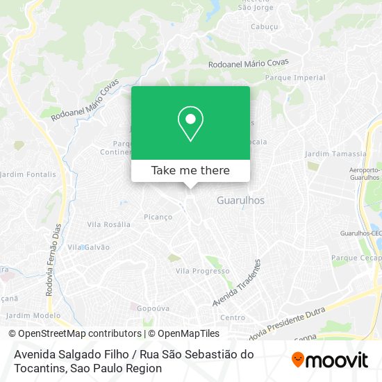 Avenida Salgado Filho / Rua São Sebastião do Tocantins map